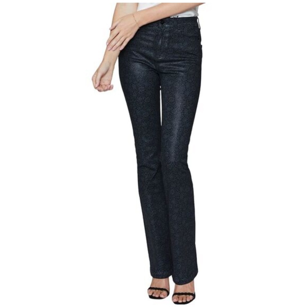 PAIGE Manhattan Mallow Floral Luxe Bootcut Jean